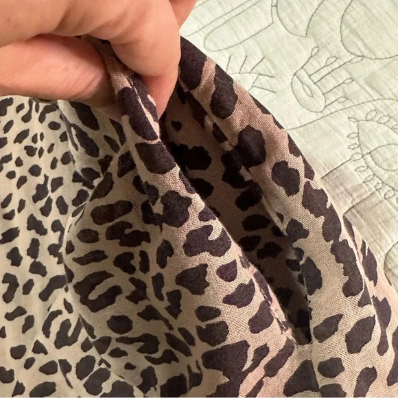 Anthropologie Sundry Leopard Midi Cotton Lined Dress Size 3 / Large - Picture 7 of 13